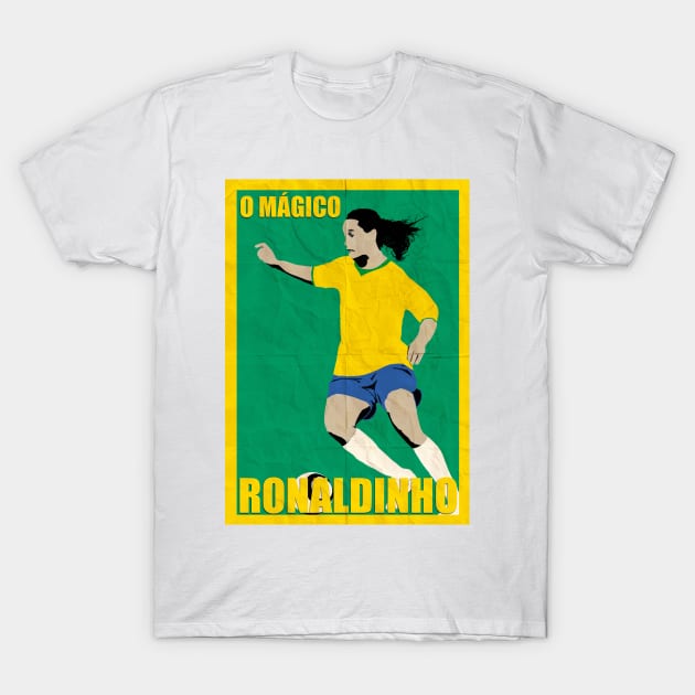 Ronaldinho T-Shirt by johnsalonika84